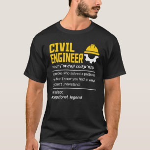 Civil Engineer Noun Civil Engineer Engineering T-Shirt
