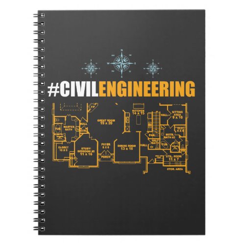 Civil Engineer Shirt _ Civil Engineering Student Notebook