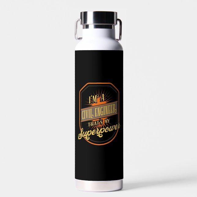 Civil Engineer Water Bottle (Front)