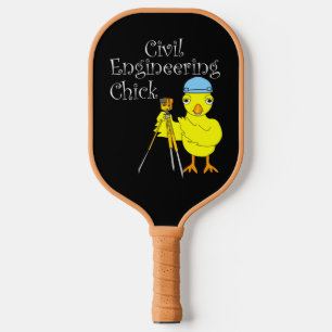 Civil Engineering Chick Pickleball Paddle