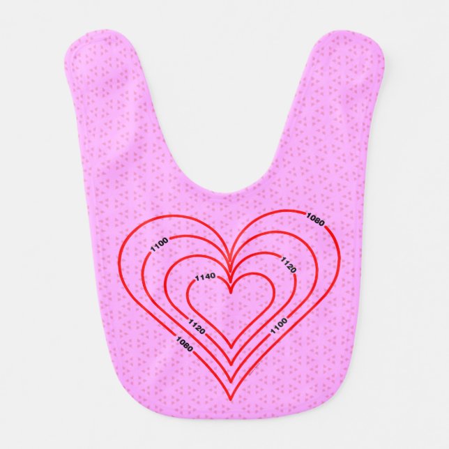 Civil Engineering Heart Baby Bib (Front)