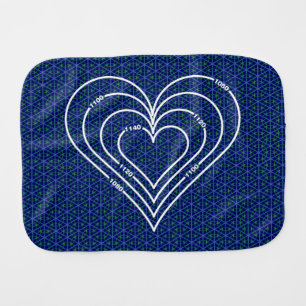 Civil Engineering Heart Baby Burp Cloth