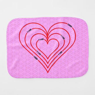 Civil Engineering Heart Baby Burp Cloth