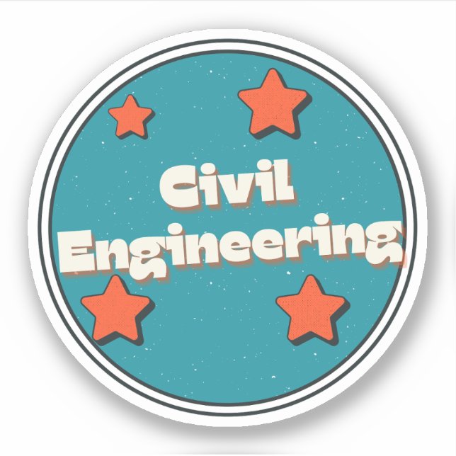 Civil Engineering Sticker (Front)