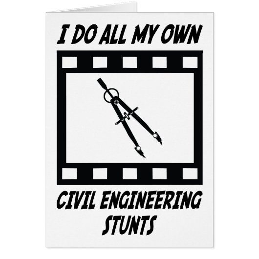 Civil Engineering Stunts Cards (Front)