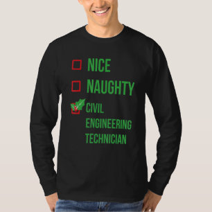 Civil Engineering Technician Funny Pajama Christma T-Shirt