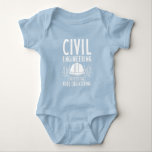 Civil Engineering Way Better Than Rude Engineering Baby Bodysuit<br><div class="desc">Funny modern civil engineer saying for those moments when you want to make strangers smile or brighten someone's day. This engineering features white grunge typography and the quote on here says "Civil Engineering Way Better Than Rude Engineering"  Funny play on words for engineers with a good sense of humor</div>