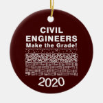 Civil Engineers Make The Grade Ceramic Ornament