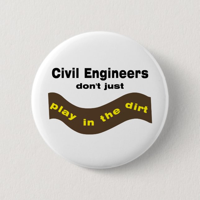 Civil Engineers Play Button (Front)