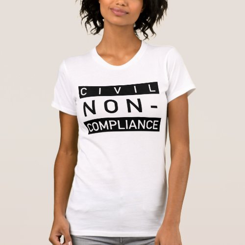 CIVIL NON_COMPLIANCE Fitted T_Shirt