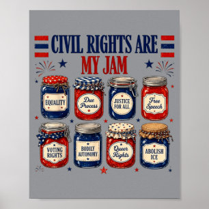 Civil Rights Are Favorite Equality Human Rights Poster