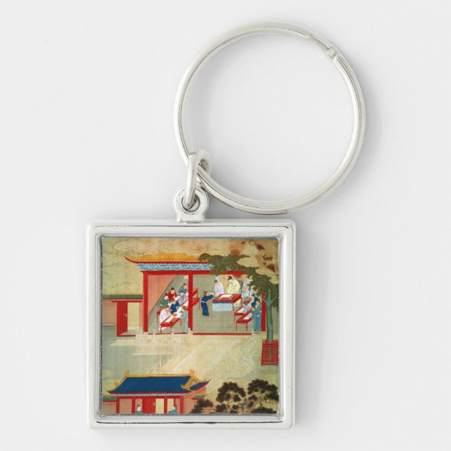Civil Service Exam Under Emperor Jen Tsung Keychain (Front)