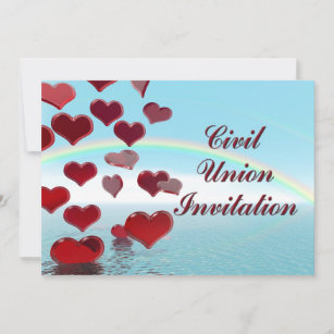Civil Union Ceremony invitation