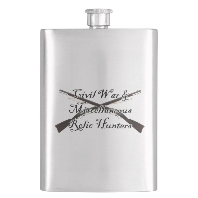 civil war and misc relic hunters flask (Front)