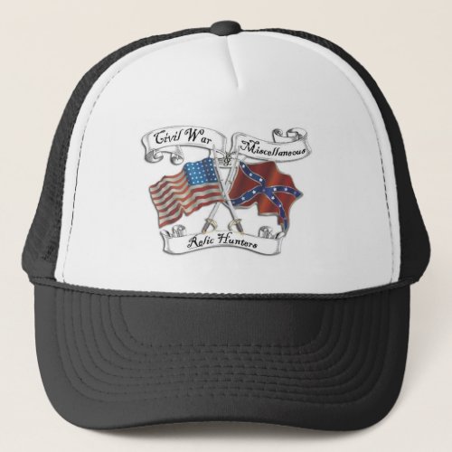 civil war and misc relic hunters logo hat