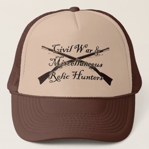 civil war and misc relic hunters netted hat