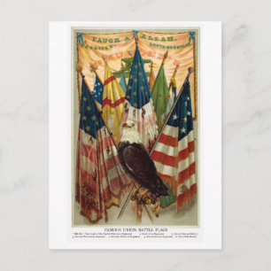 Civil War Battle Flags no.1 Postcard