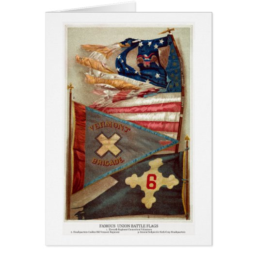 Civil War Battle Flags no.2 Cards (Front)