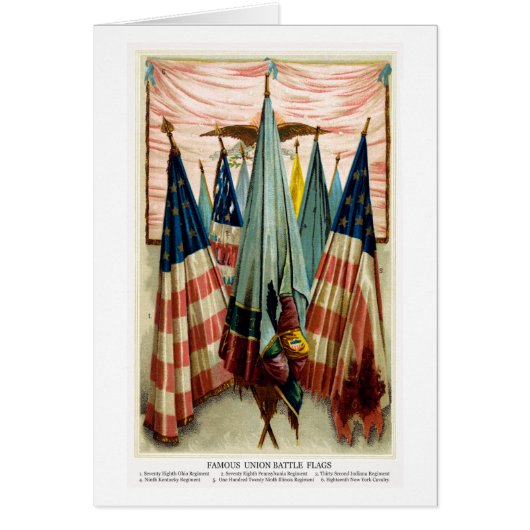 Civil War Battle Flags no.5 Cards (Front)