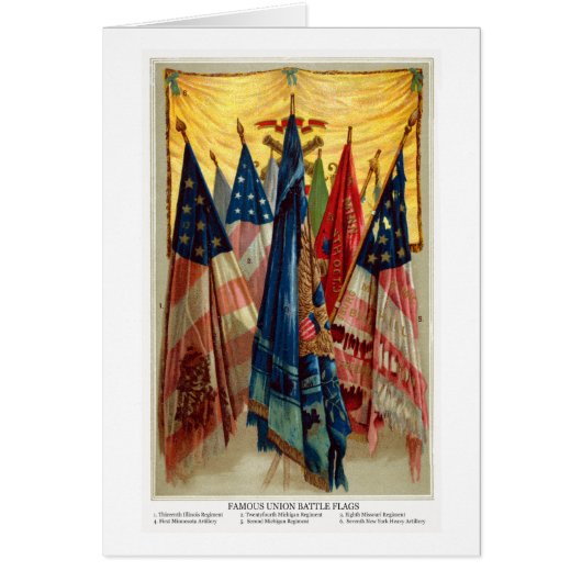 Civil War Battle Flags no.6 Cards (Front)
