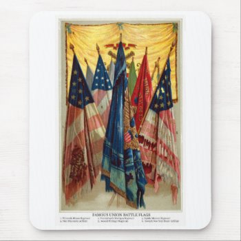 Civil War Battle Flags No.6 Mouse Pad by historicimage at Zazzle
