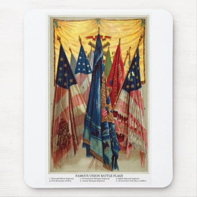 Civil War Battle Flags no.6 Mouse Pad (Front)