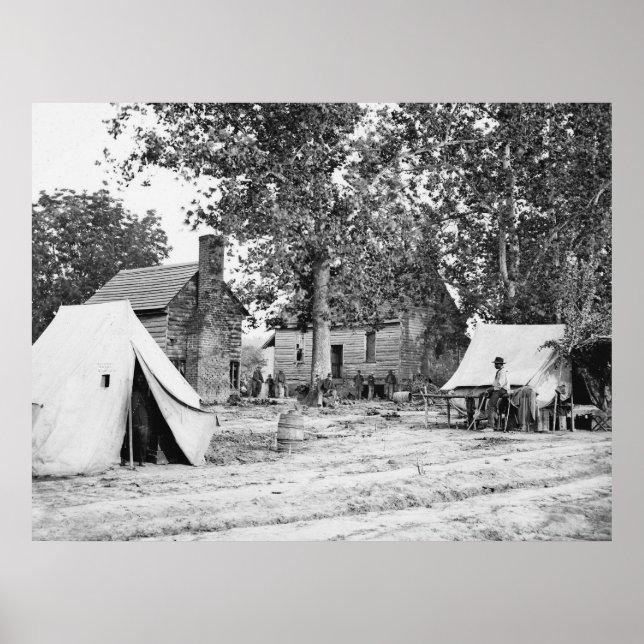 Civil War Battlefield Hospital, 1862 Poster (Front)