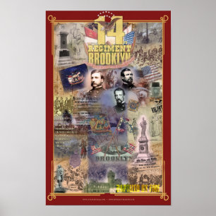 Civil War Brooklyn 14th Regiment Poster