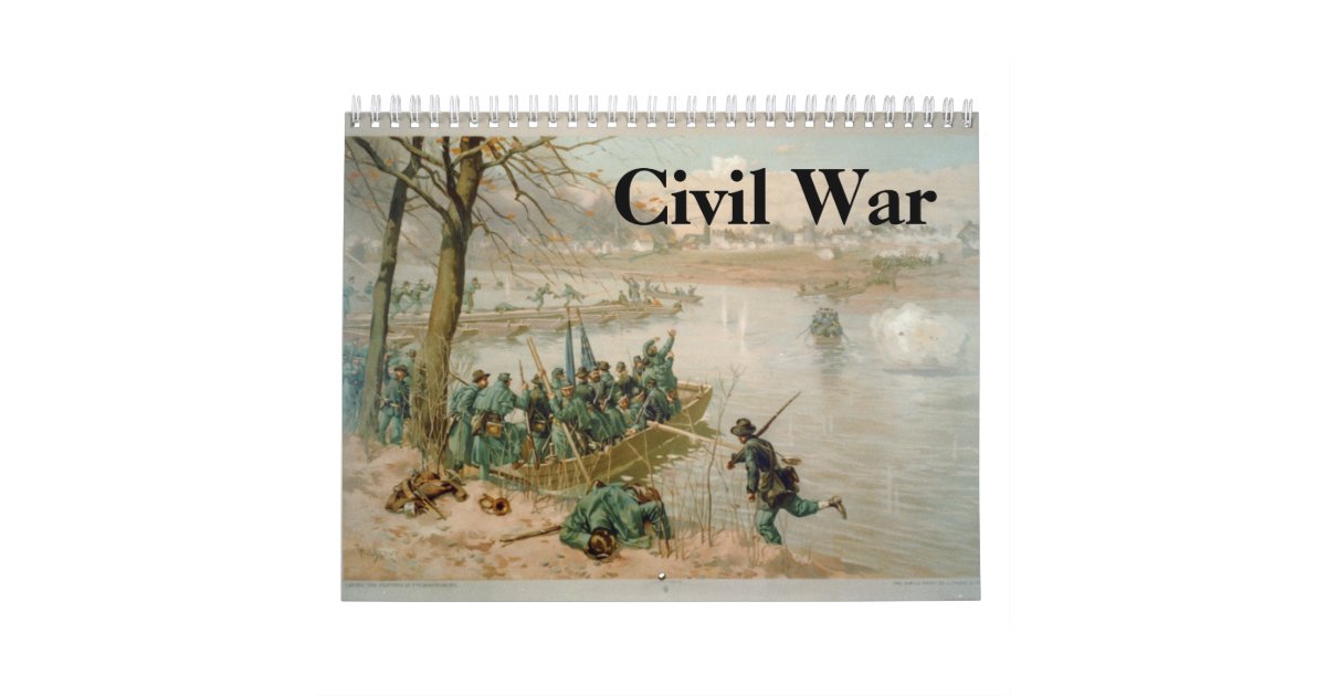 Civil War Calendar Zazzle