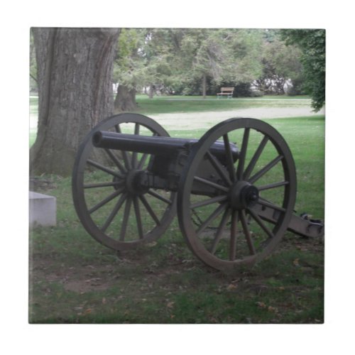 Civil War Cannon in Gettysburg Tile
