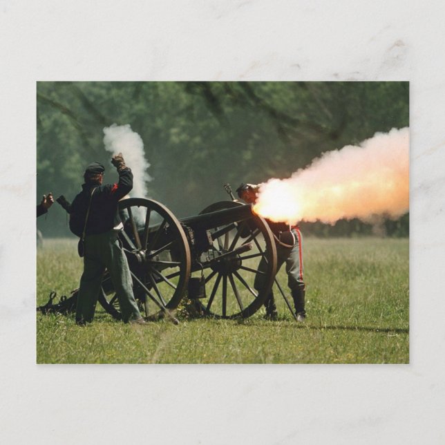 Civil War Cannon Postcard (Front)