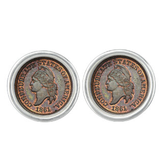 Civil War ⚔️ Confederate Penny Vintage Cufflinks