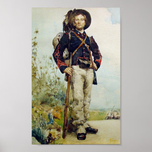 Civil war era soldier poster