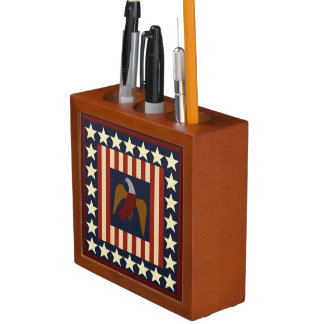 Civil War Era Stars & Eagle Desk Organizer