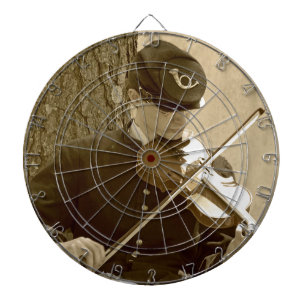 Civil War Fiddle Player Dartboard With Darts