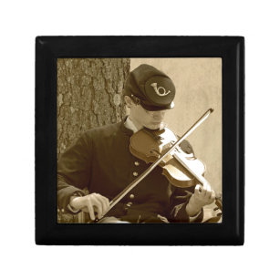 Civil War Fiddle Player Gift Box