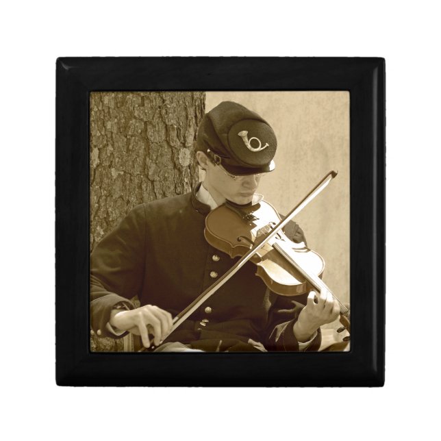 Civil War Fiddle Player Gift Box (Front)