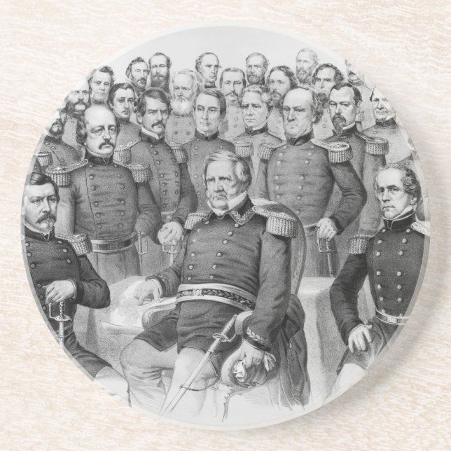 Civil War Generals of the Union coaster (Front)