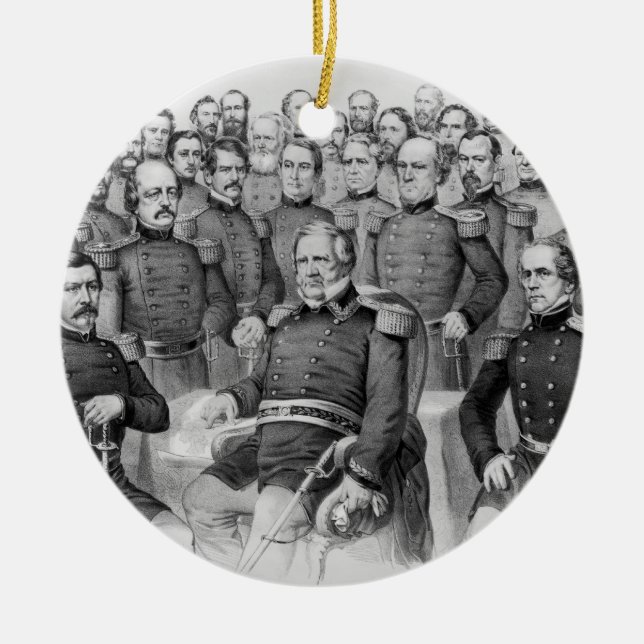 Civil War Generals of the Union ornament (Front)