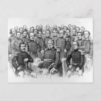 Civil War Generals Of The Union Postcards by vintageworks at Zazzle