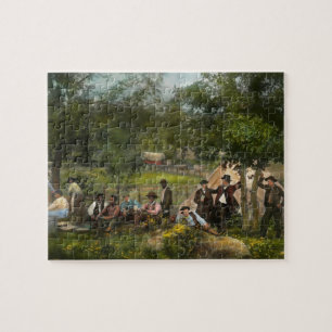 Civil War - Gettysburg camp of Captain Huft 1865 Jigsaw Puzzle