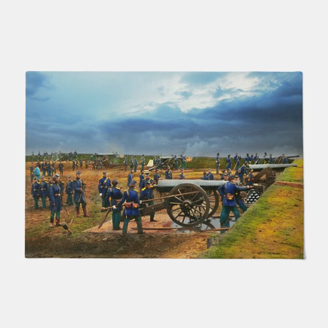 Civil War - Heavy artillery unit 1861 Doormat (Front)