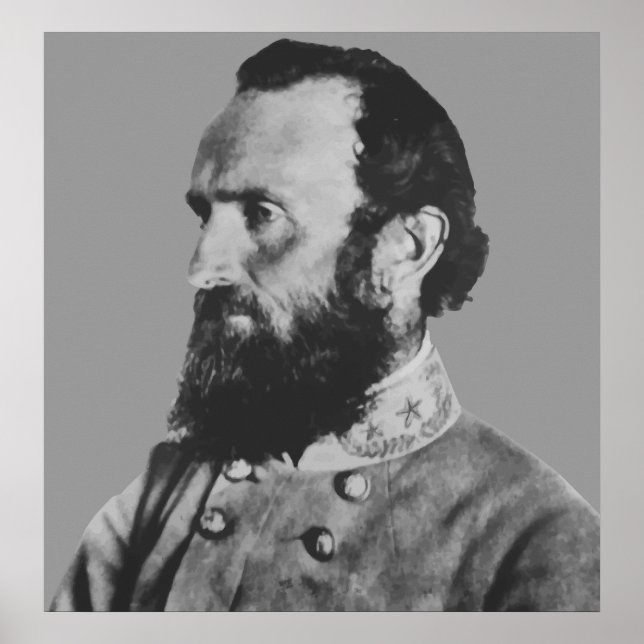 Civil War Hero -- General Stonewall Jackson Poster (Front)