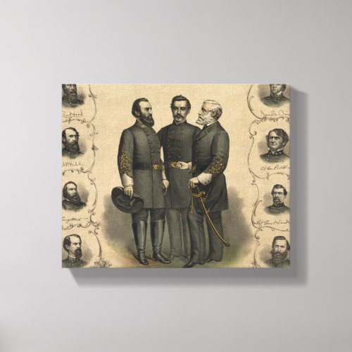 Civil War Heroes Canvas Print