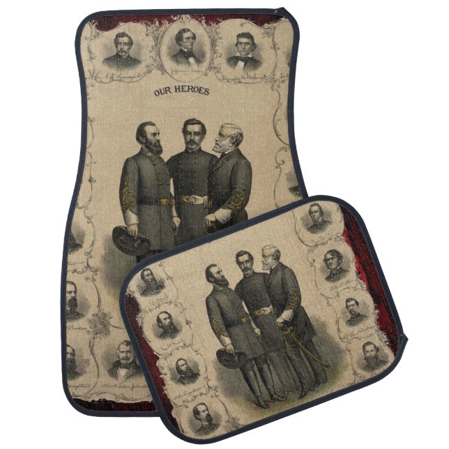 Civil War Heroes Car Floor Mat (Set)