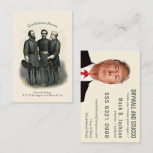 Civil War Heroes Drywall Stucco Painting Business Card