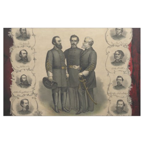 Civil War Heroes Fabric