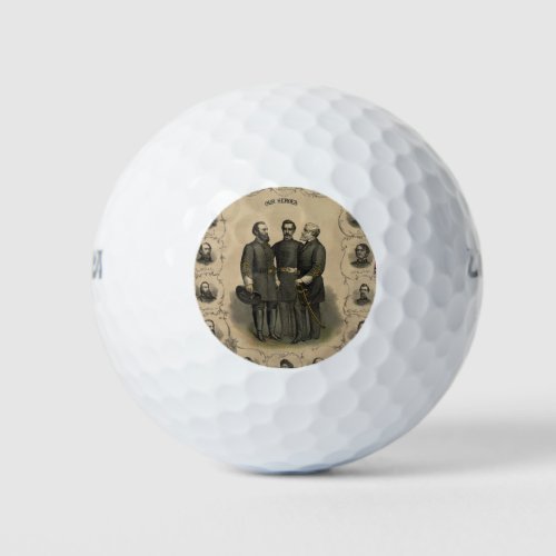 Civil War Heroes Golf Balls
