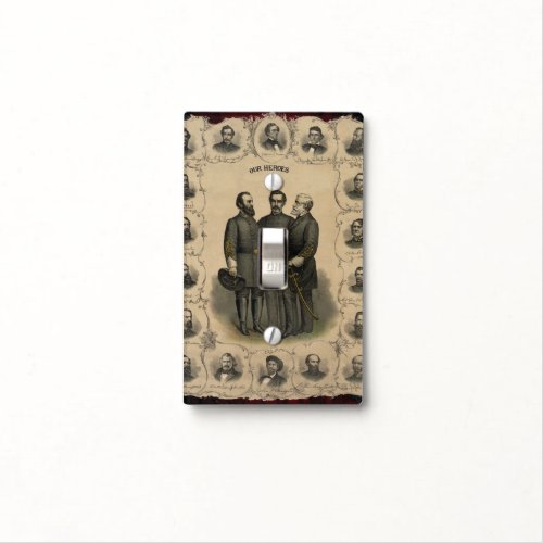 Civil War Heroes Light Switch Cover