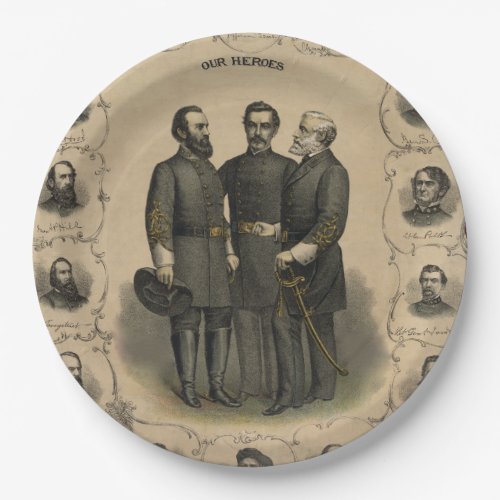 Civil War Heroes Paper Plates